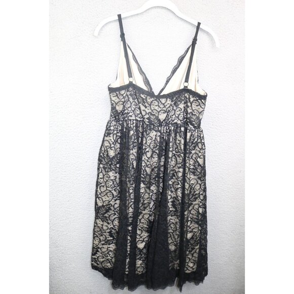 Torrid Black Sheer Lace Babydoll Dress-Size 1X-Lined-Whimsigoth-Goth-Witch - Picture 9 of 12